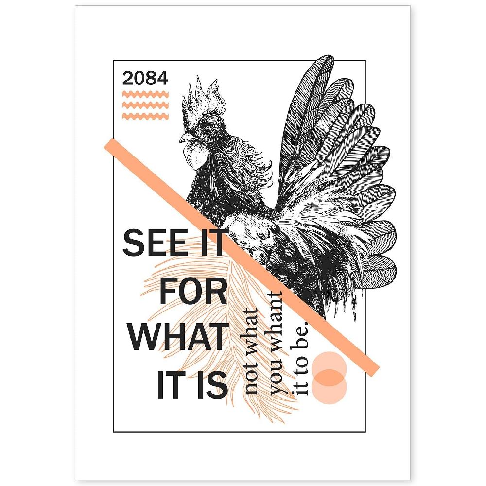 nacnic Lámina Ilustrada con Mensajes Felices 'What It Is'