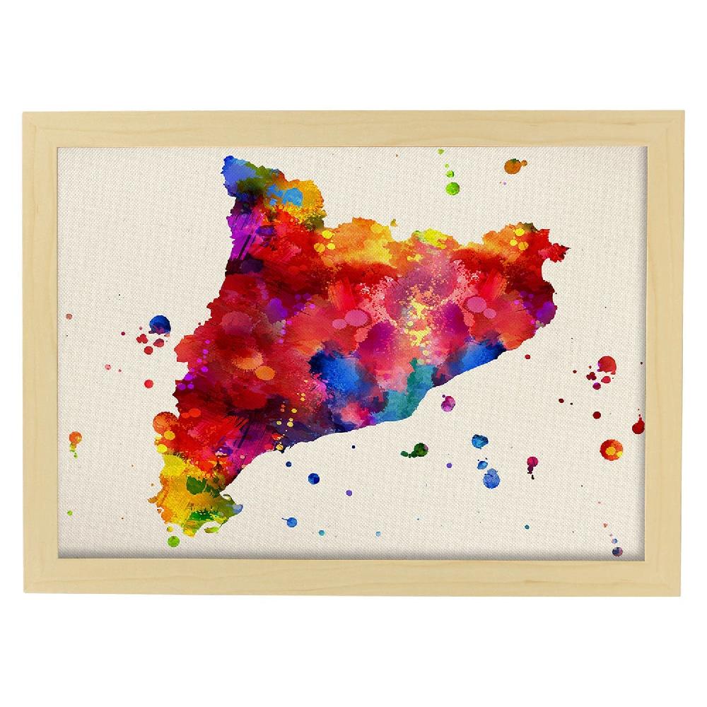 Nacnic Lámina Ilustrada De Catalunya Y Mapas De España