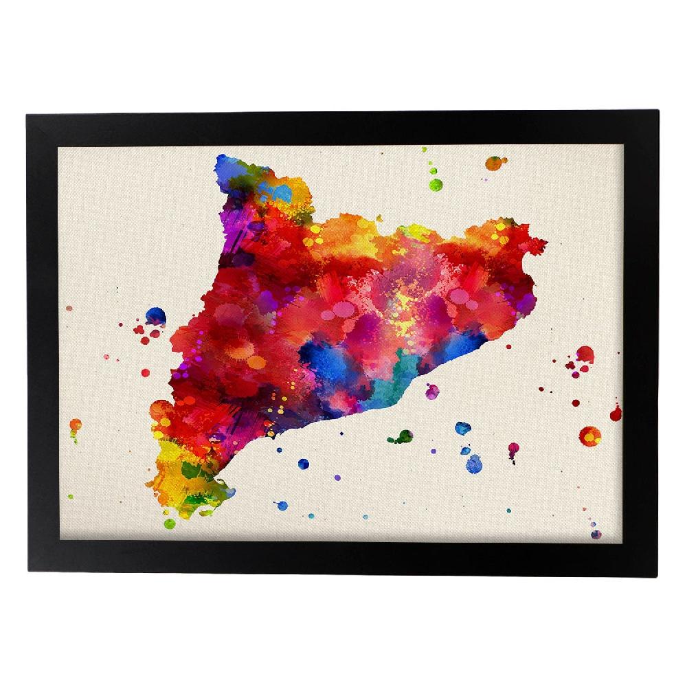 Nacnic Lámina Ilustrada De Catalunya Y Mapas De España