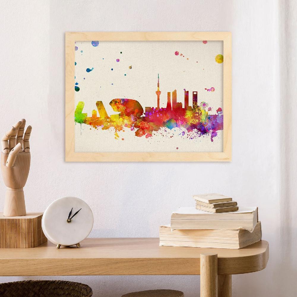 nacnic Lámina Ilustrada de Madrid 2 y Mapas de España