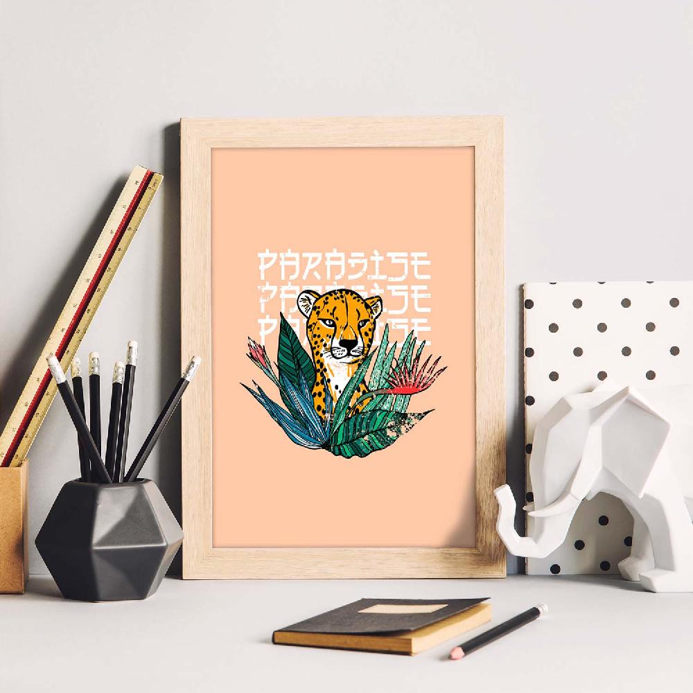 Nacnic Lámina Ilustrada De Mensajes Felices 'Paradise'