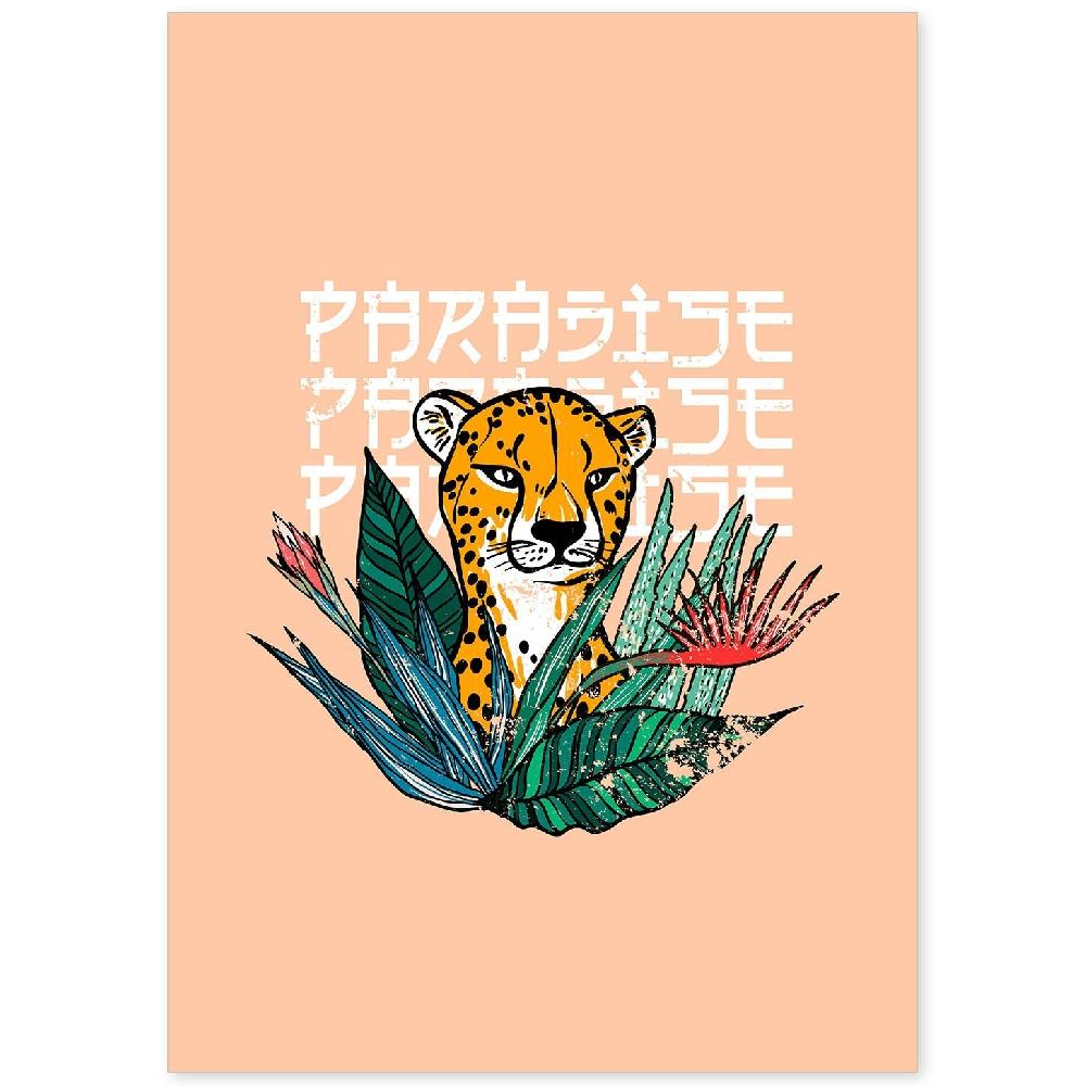 nacnic Lámina Ilustrada de Mensajes Felices 'Paradise'