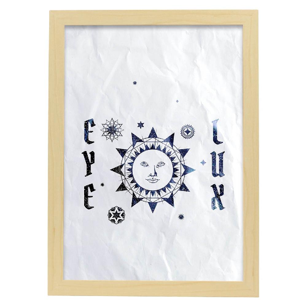 Nacnic Lámina Ilustrada De Ojo Illuminati Y Magia Oculta