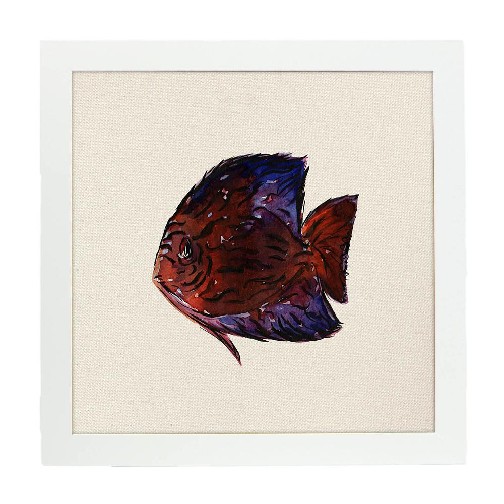 Nacnic Lámina Ilustrada De Peces Y Animales Marinos