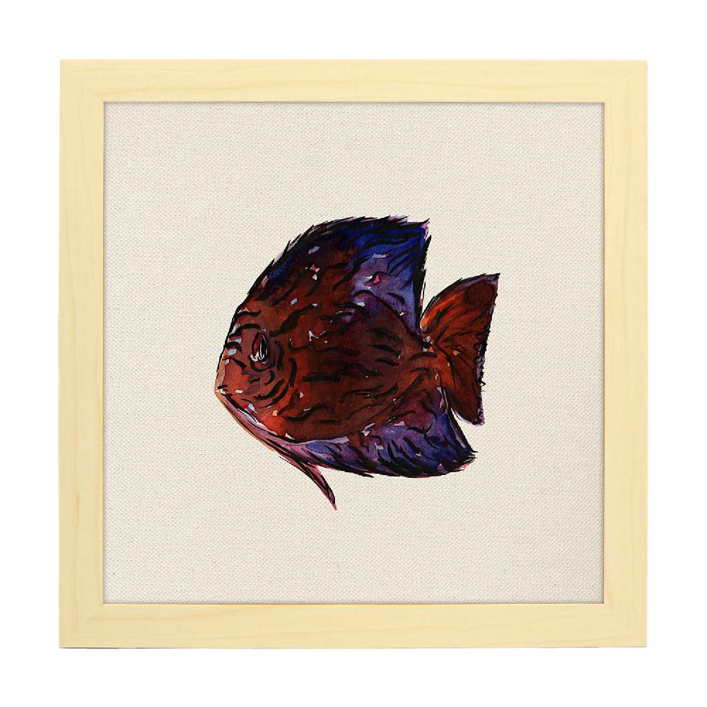 Nacnic Lámina Ilustrada De Peces Y Animales Marinos
