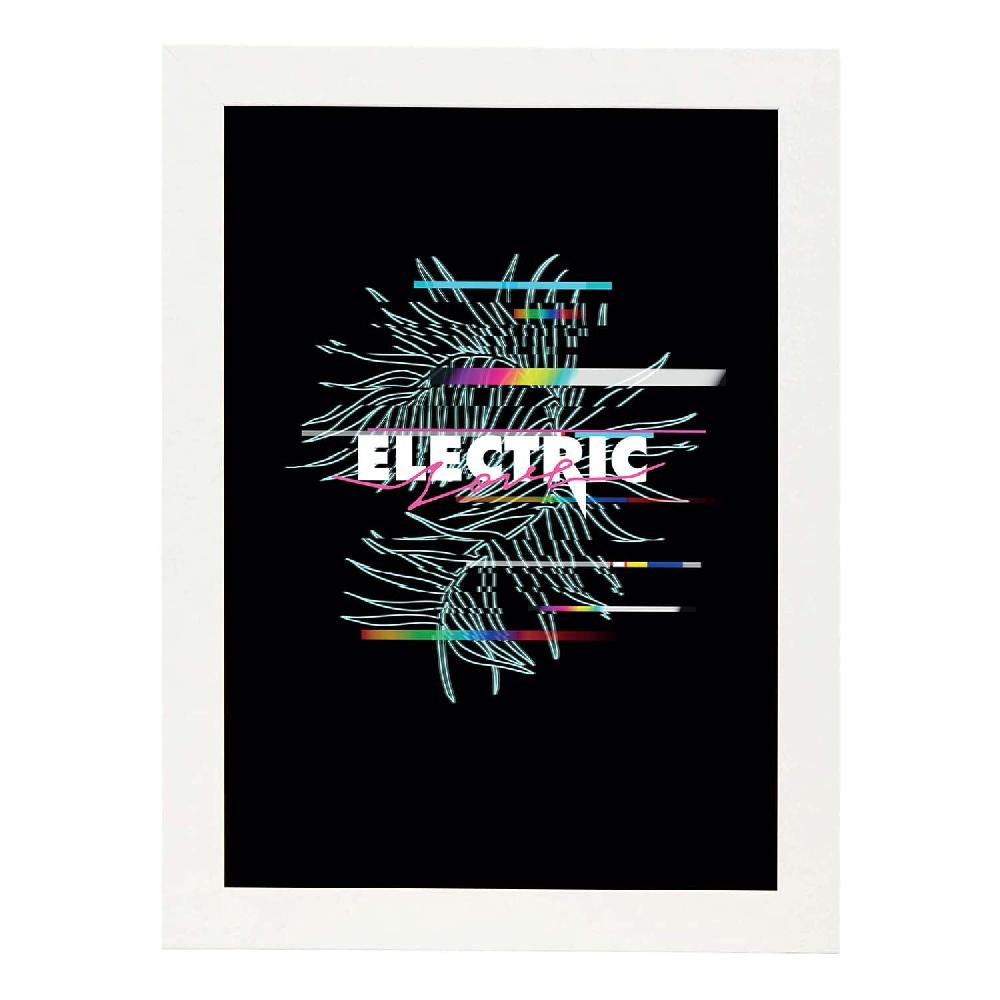 Nacnic Lámina Ilustrada 'Electric' Con Mensajes Felices Y Motivadores