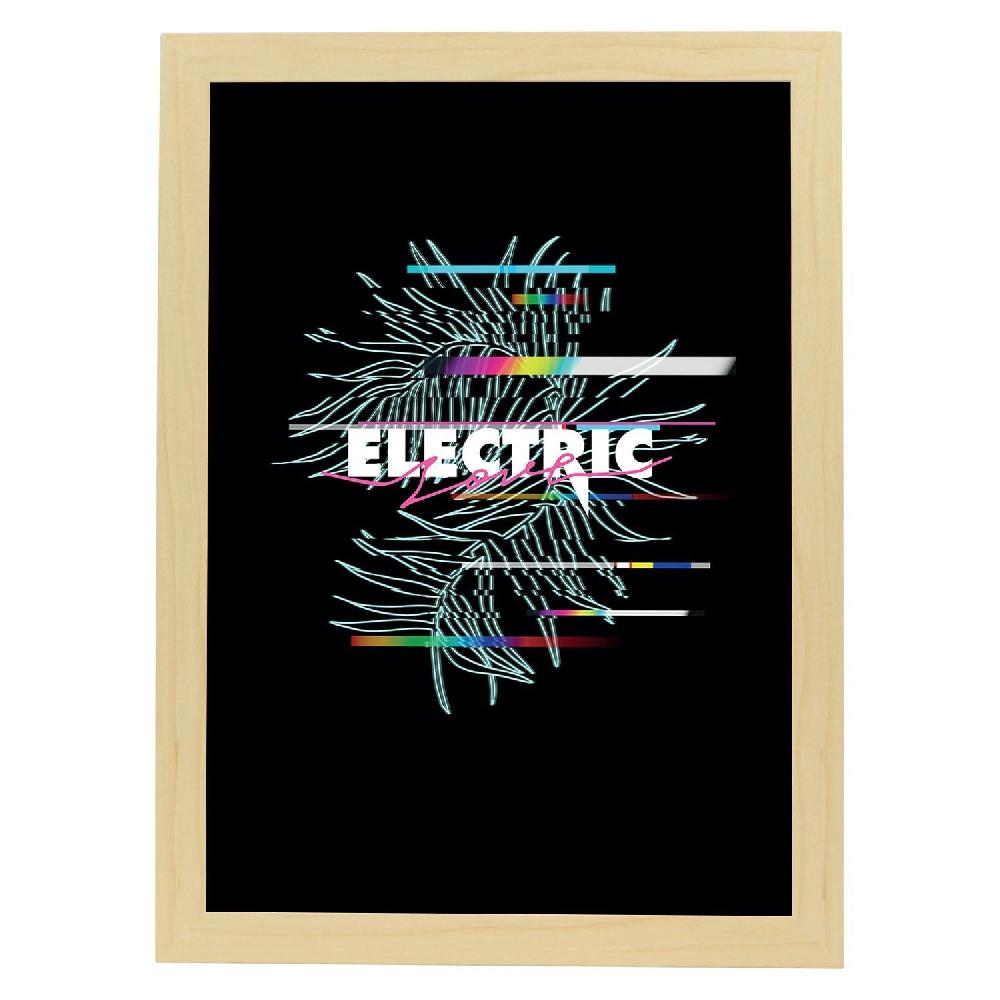 Nacnic Lámina Ilustrada 'Electric' Con Mensajes Felices Y Motivadores