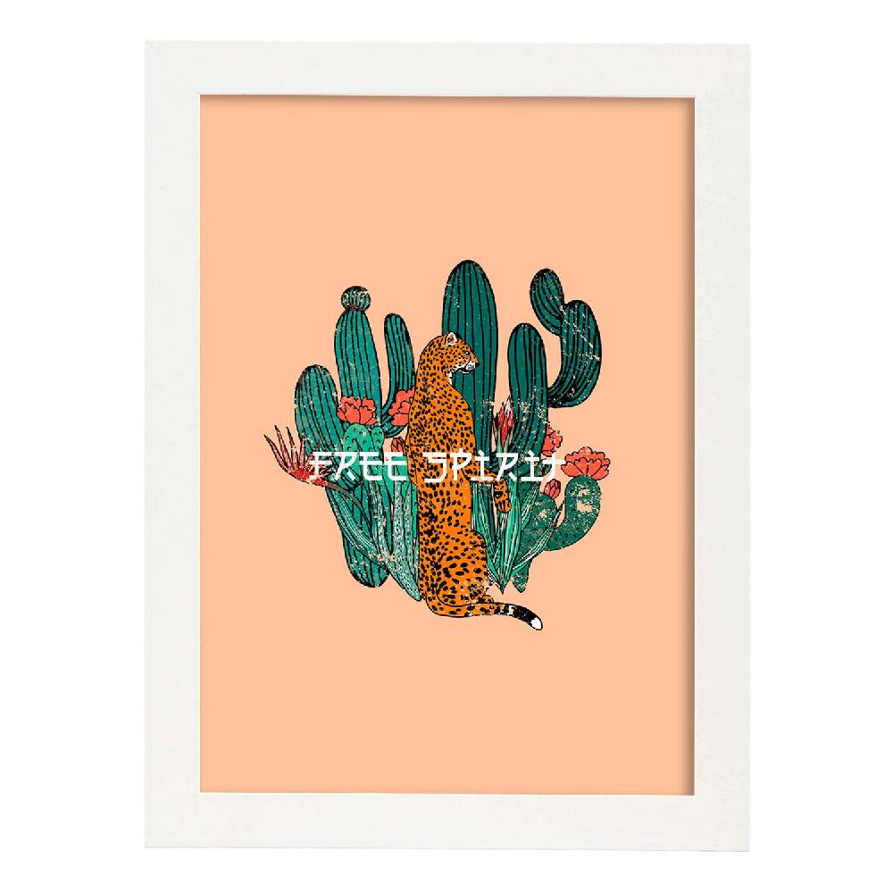 Nacnic Lámina Ilustrada 'Free Spirit' Con Mensajes Felices