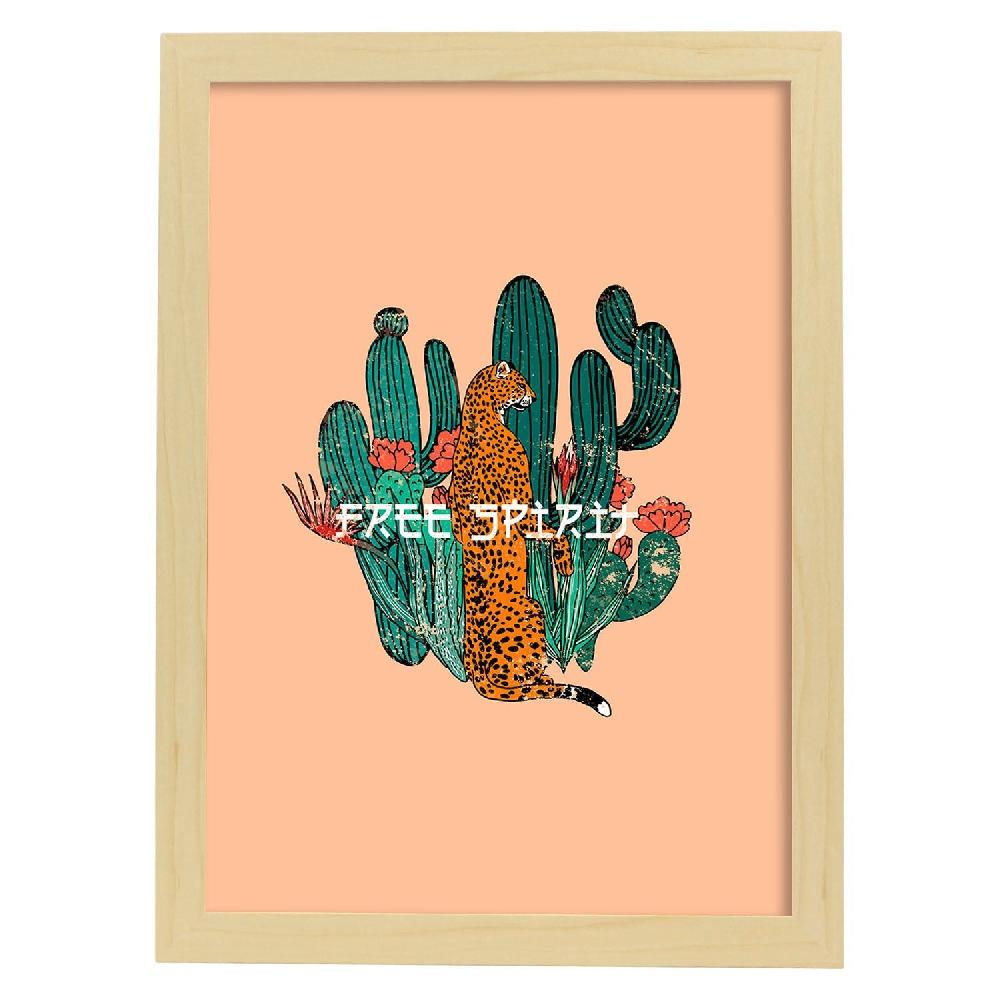 Nacnic Lámina Ilustrada 'Free Spirit' Con Mensajes Felices