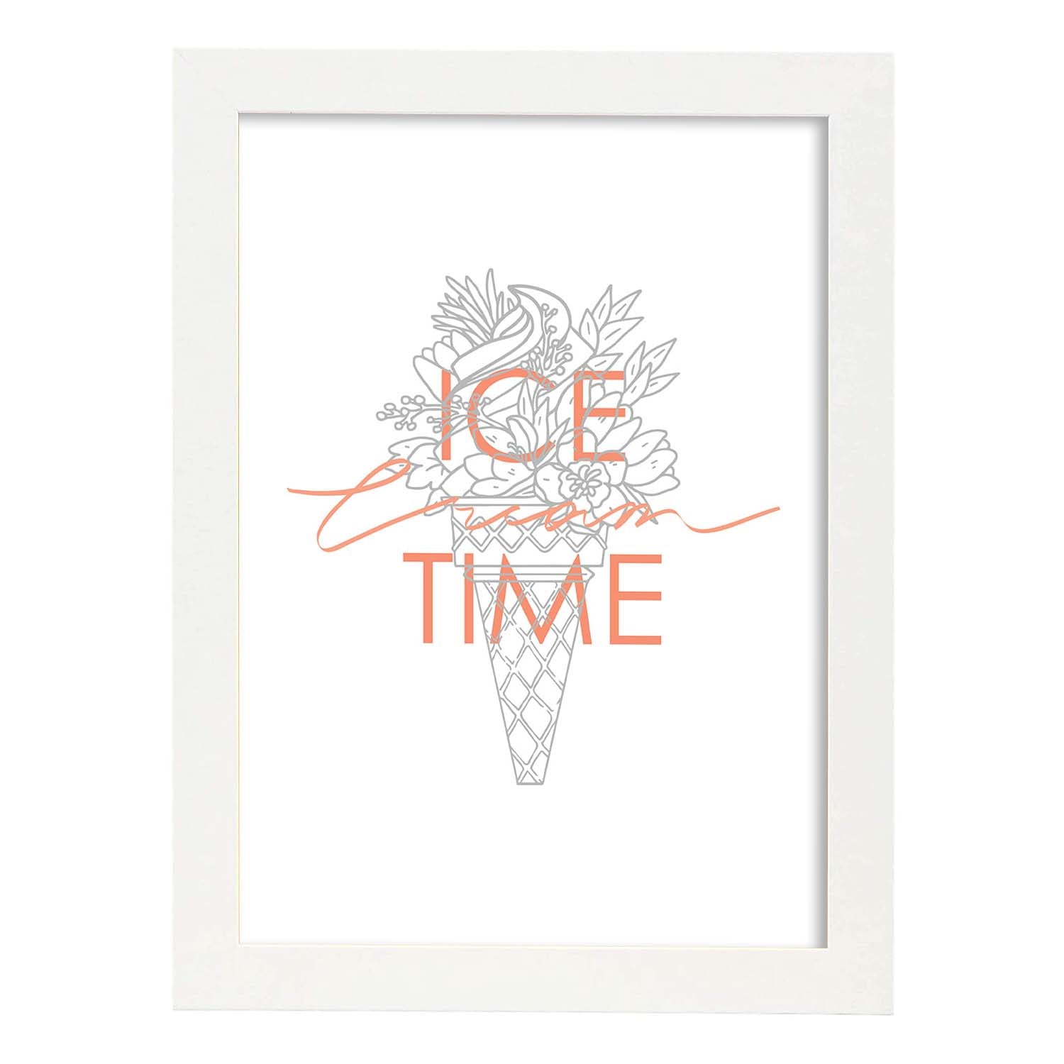 Nacnic Lámina Ilustrada 'Ice Time' Con Mensajes Felices