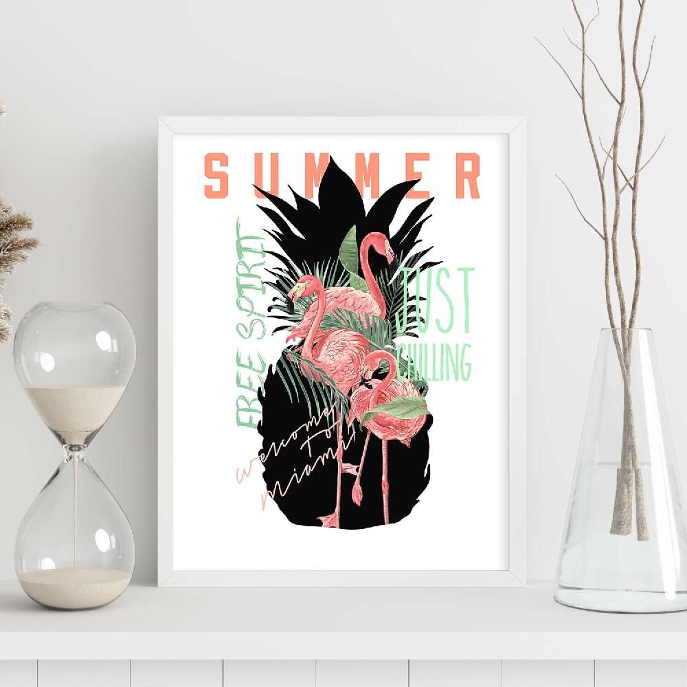 Nacnic Lámina Ilustrada 'Summer' Con Mensajes Felices