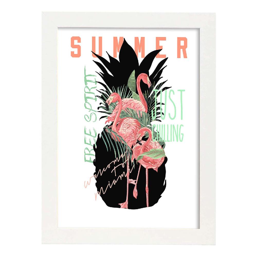 Nacnic Lámina Ilustrada 'Summer' Con Mensajes Felices