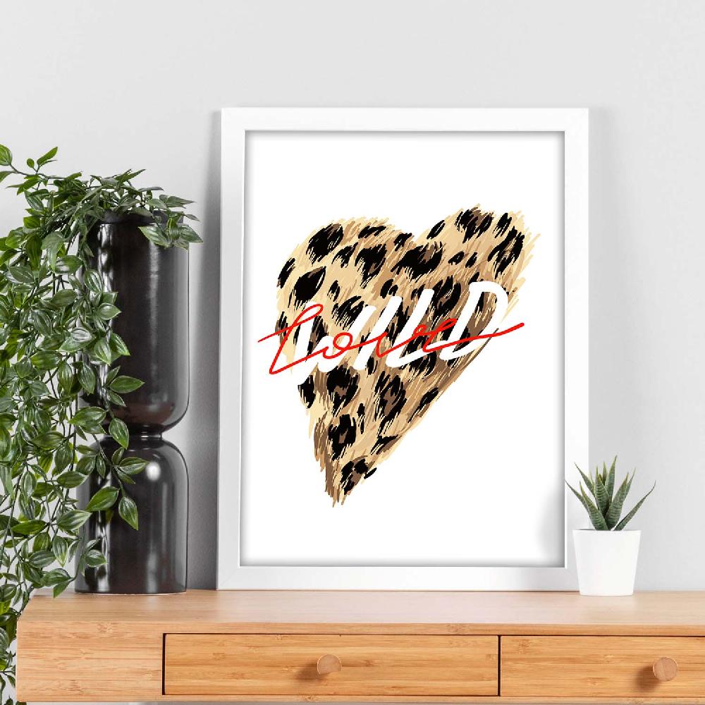 Nacnic Lámina Ilustrada 'Wild Love' Con Mensajes Felices