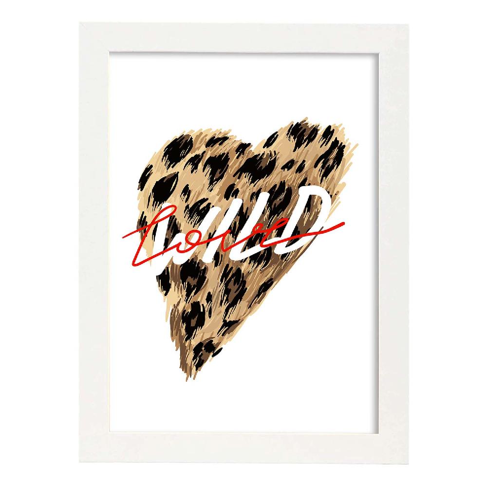 Nacnic Lámina Ilustrada 'Wild Love' Con Mensajes Felices
