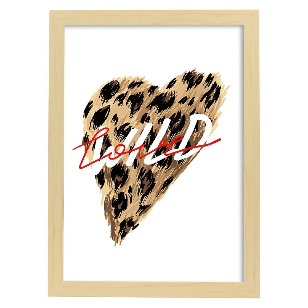 Nacnic Lámina Ilustrada 'Wild Love' Con Mensajes Felices
