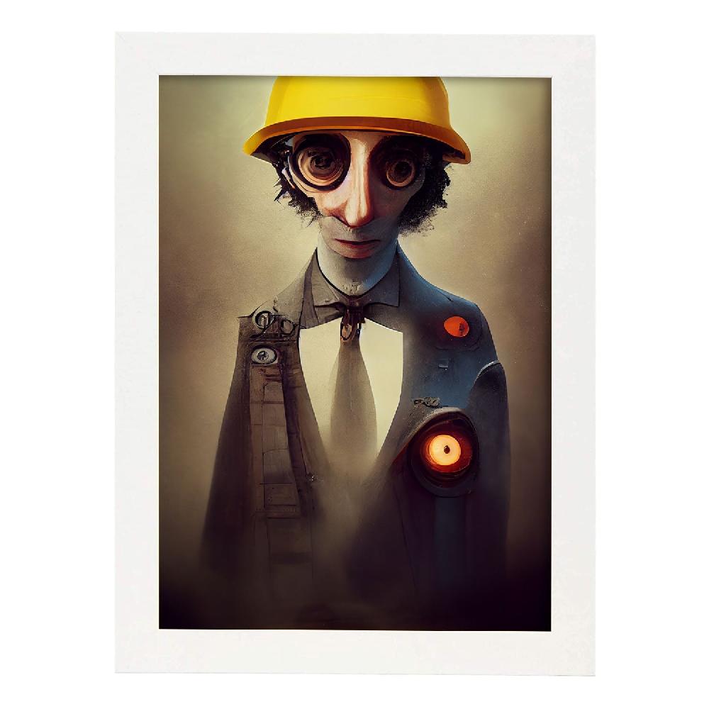 Nacnic Lámina Ingeniero Audaz Al Estilo T. Burton De Nacnic