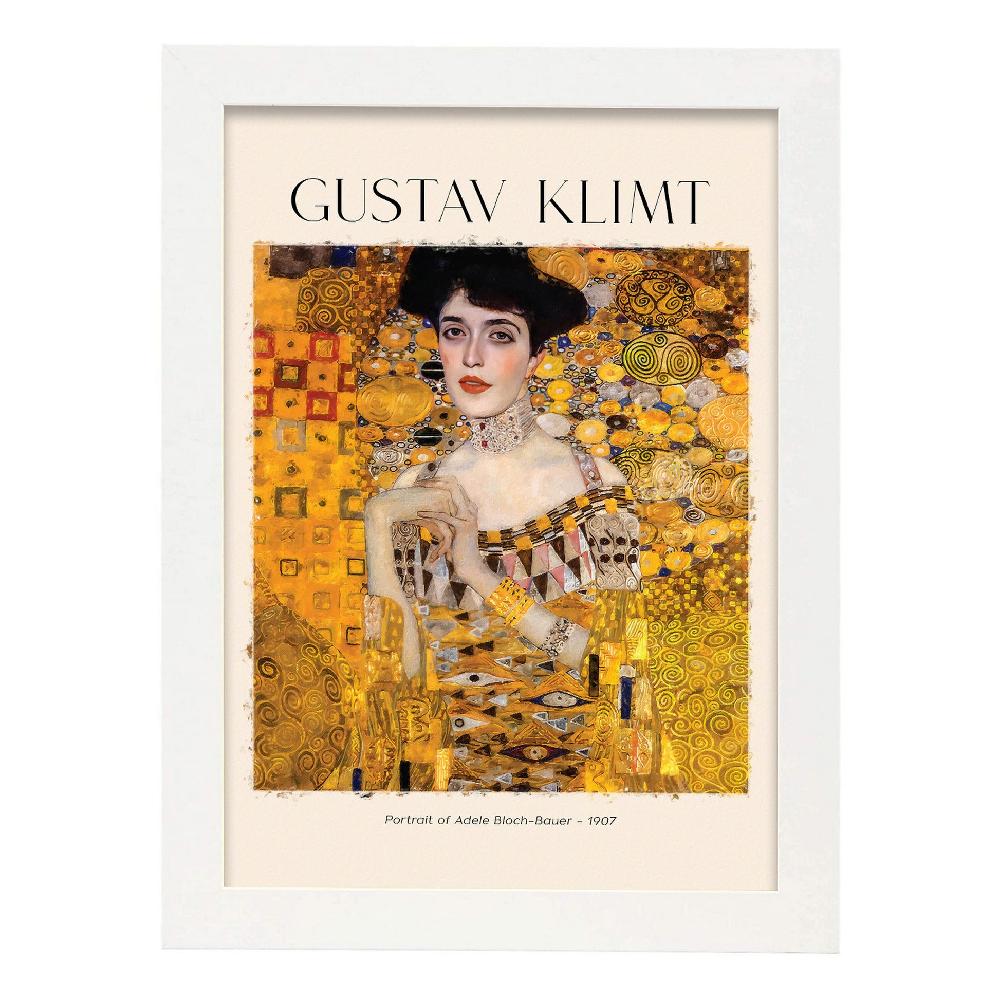 Nacnic Lámina Inspirada En Gustav Klimt Del Retrato De Adele