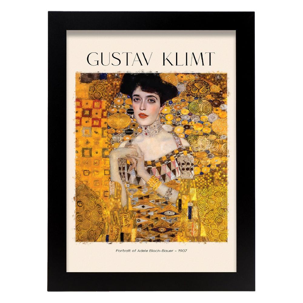 Nacnic Lámina Inspirada En Gustav Klimt Del Retrato De Adele