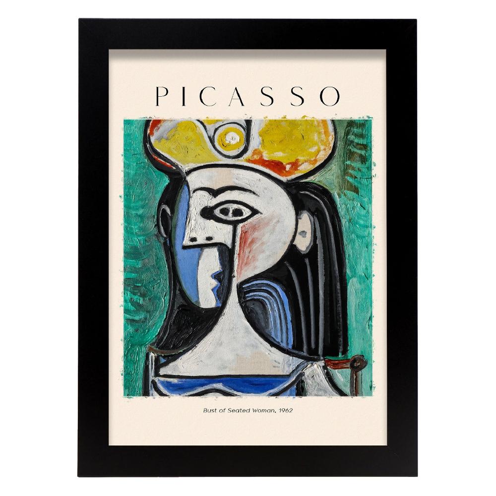 Nacnic Lámina Inspirada En Picasso De Busto De Mujer Sentada