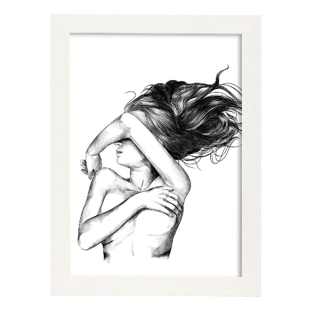 Nacnic Lámina Lateral De Imágenes Sensuales Femeninas