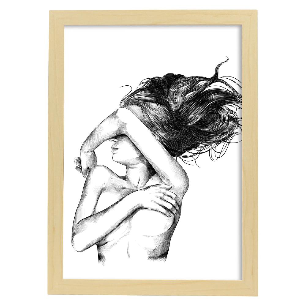 Nacnic Lámina Lateral De Imágenes Sensuales Femeninas