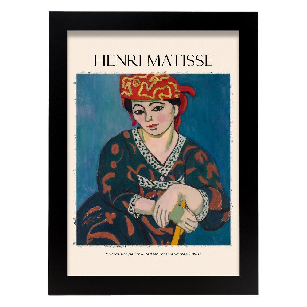 Nacnic Lámina Madras Rouge Inspirada En Henri Matisse