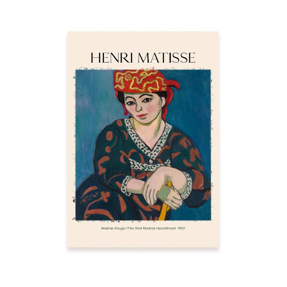 nacnic Lámina Madras Rouge inspirada en Henri Matisse