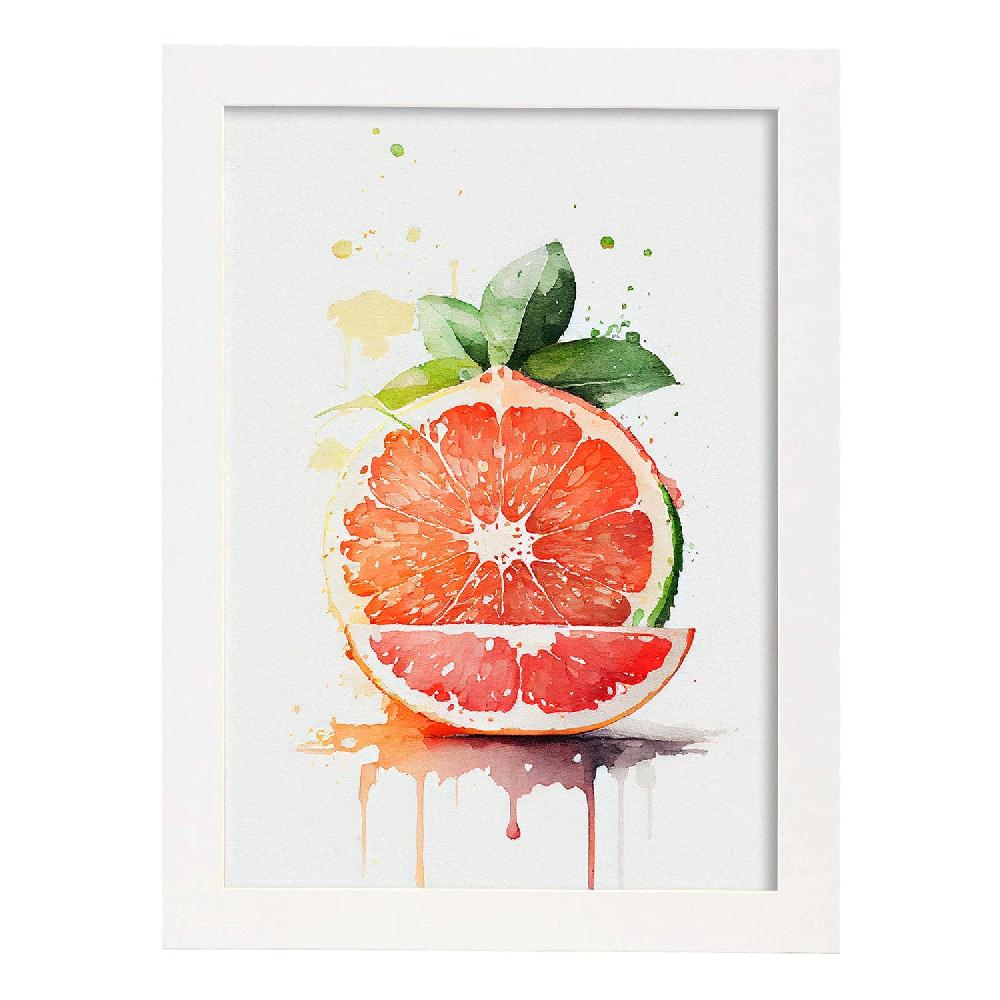 Nacnic Lámina Minimalista De Nacnic Con Diseño De Pomelo