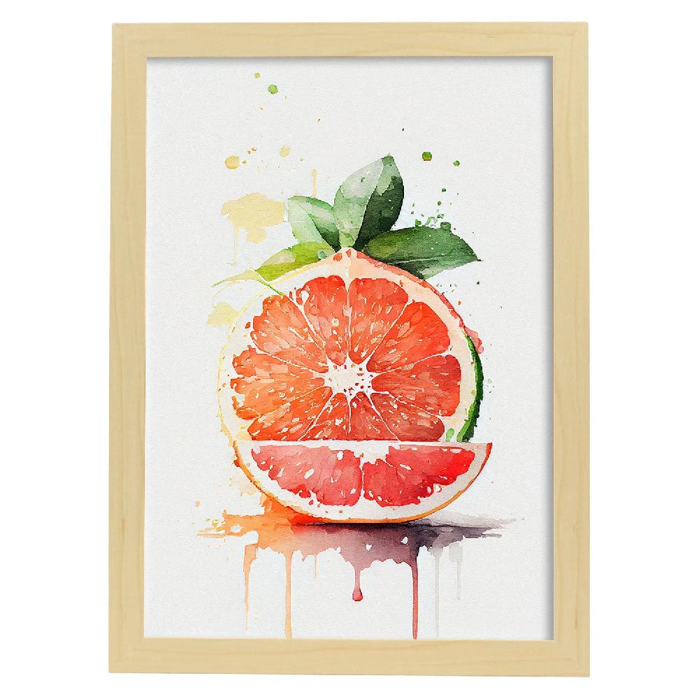 Nacnic Lámina Minimalista De Nacnic Con Diseño De Pomelo