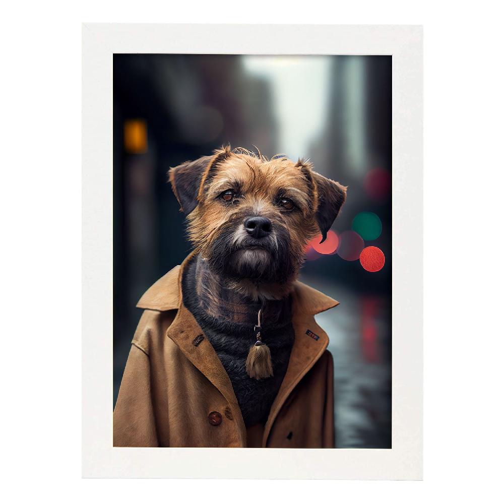 Nacnic Lámina Nacnic Boxer Audaz Con Ropa Humana En Estilo Fotografía A Todo Color