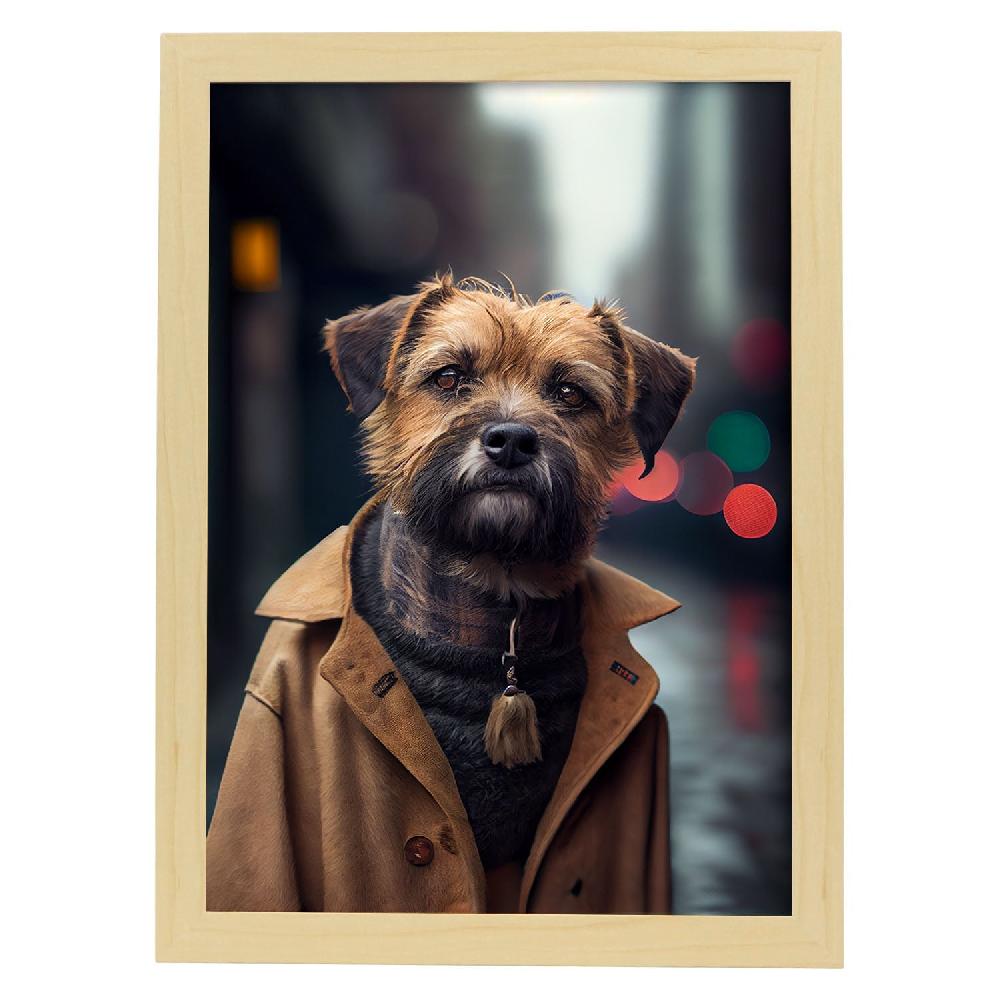 Nacnic Lámina Nacnic Boxer Audaz Con Ropa Humana En Estilo Fotografía A Todo Color