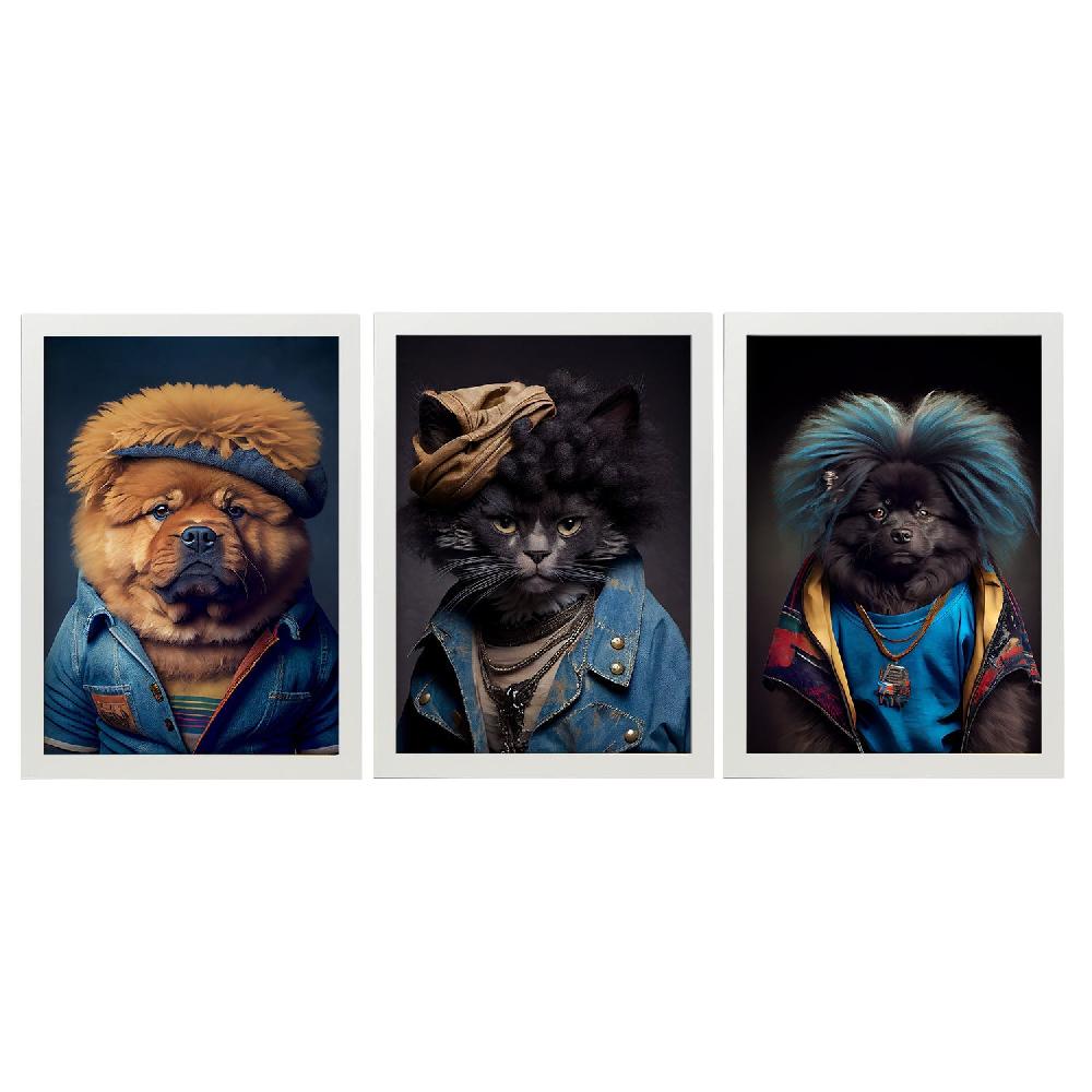 Nacnic Lámina Nacnic De Animales Humanos Laperm Chow Chow Keeshond