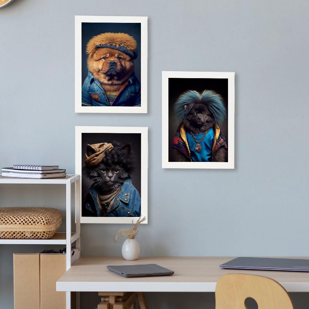 Nacnic Lámina Nacnic De Animales Humanos Laperm Chow Chow Keeshond