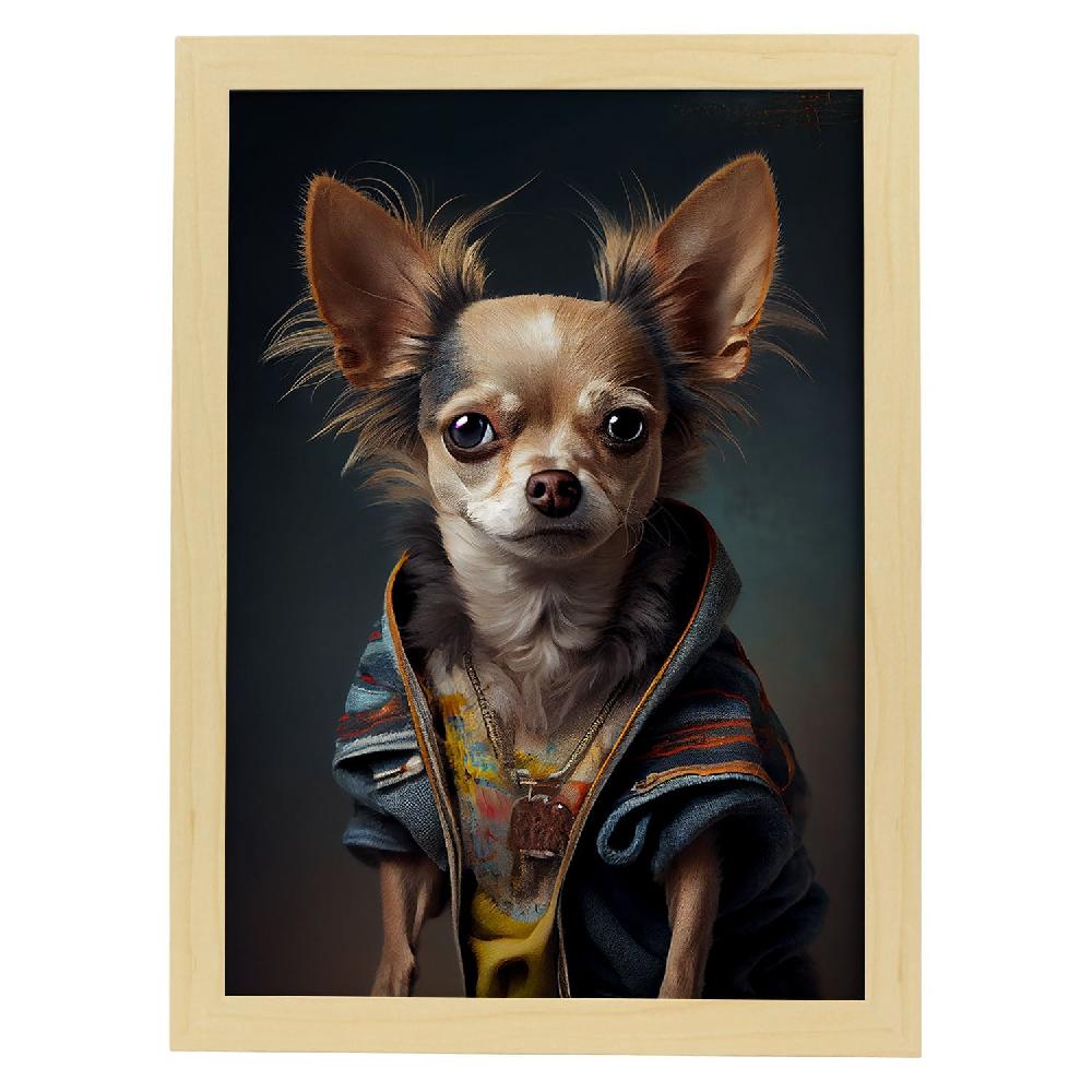 Nacnic Lámina Nacnic De Chihuahua Vestido En Ropa Humana