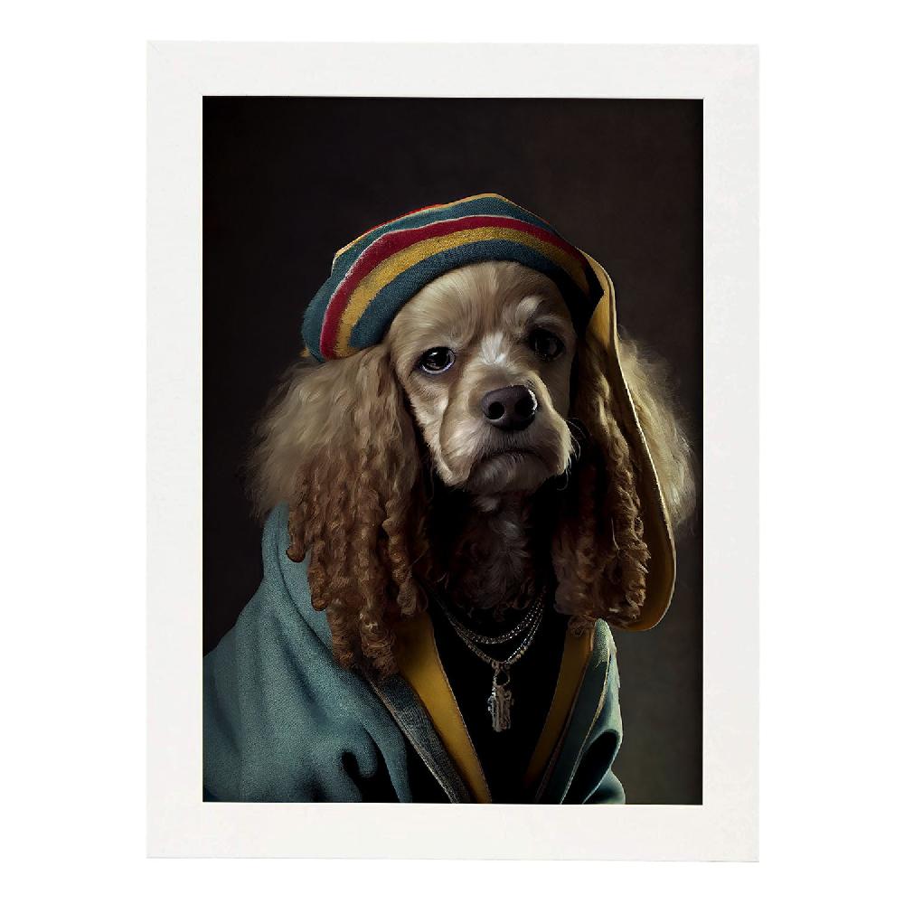 Nacnic Lámina Nacnic De Cocker Spaniel Vestido En Estilo Humano