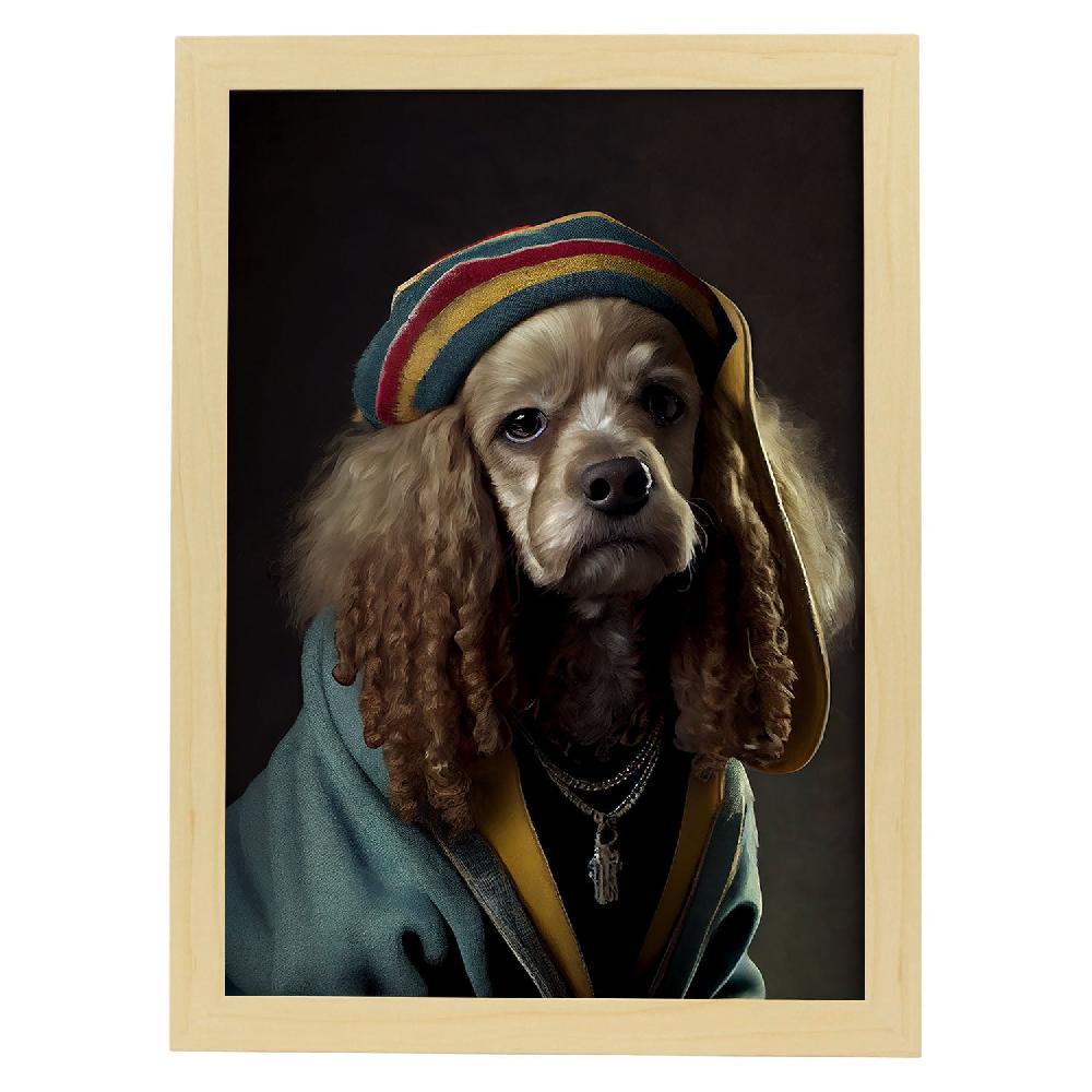 Nacnic Lámina Nacnic De Cocker Spaniel Vestido En Estilo Humano