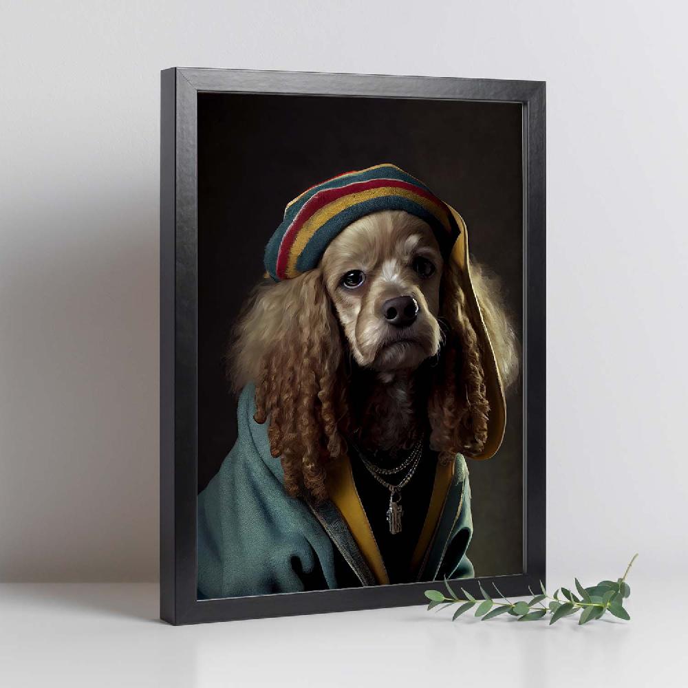 Nacnic Lámina Nacnic De Cocker Spaniel Vestido En Estilo Humano