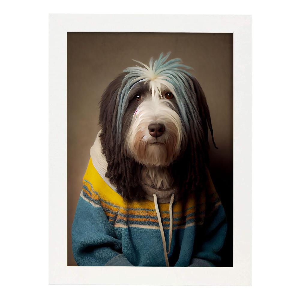 Nacnic Lámina Nacnic De Collie Vestido Con Estilo Humano