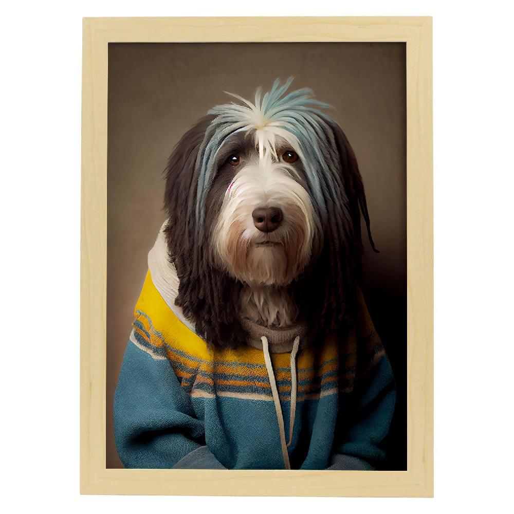 Nacnic Lámina Nacnic De Collie Vestido Con Estilo Humano