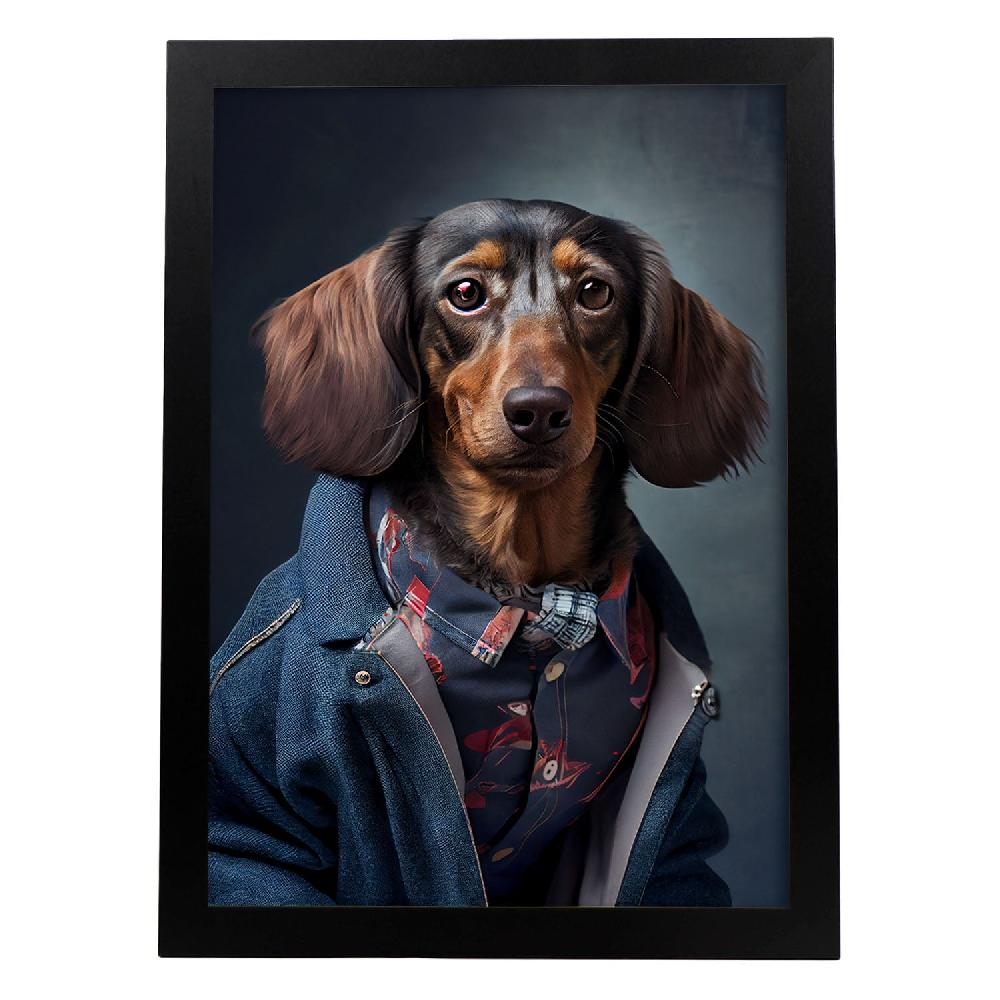 nacnic Lámina Nacnic de Dachshund Paciente en Fotografía a todo color