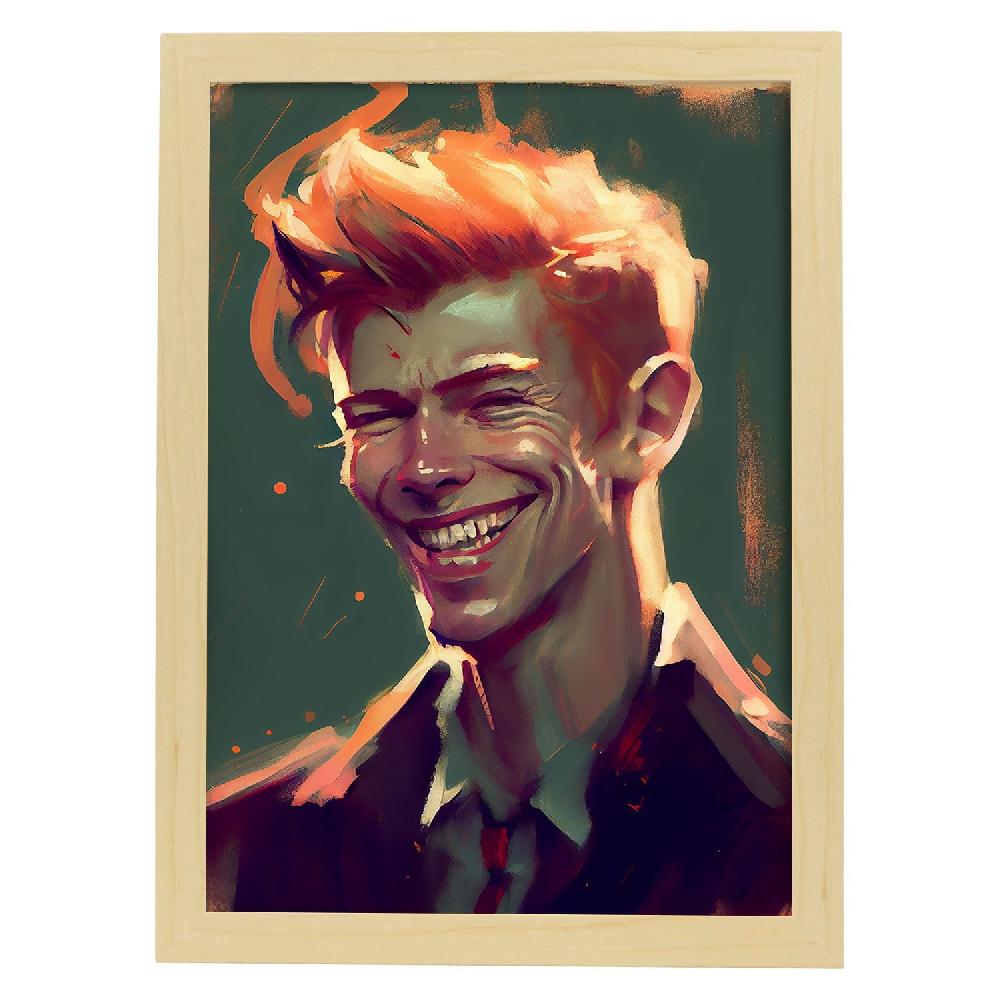 Nacnic Lámina Nacnic De David Bowie En Estilo Pixar