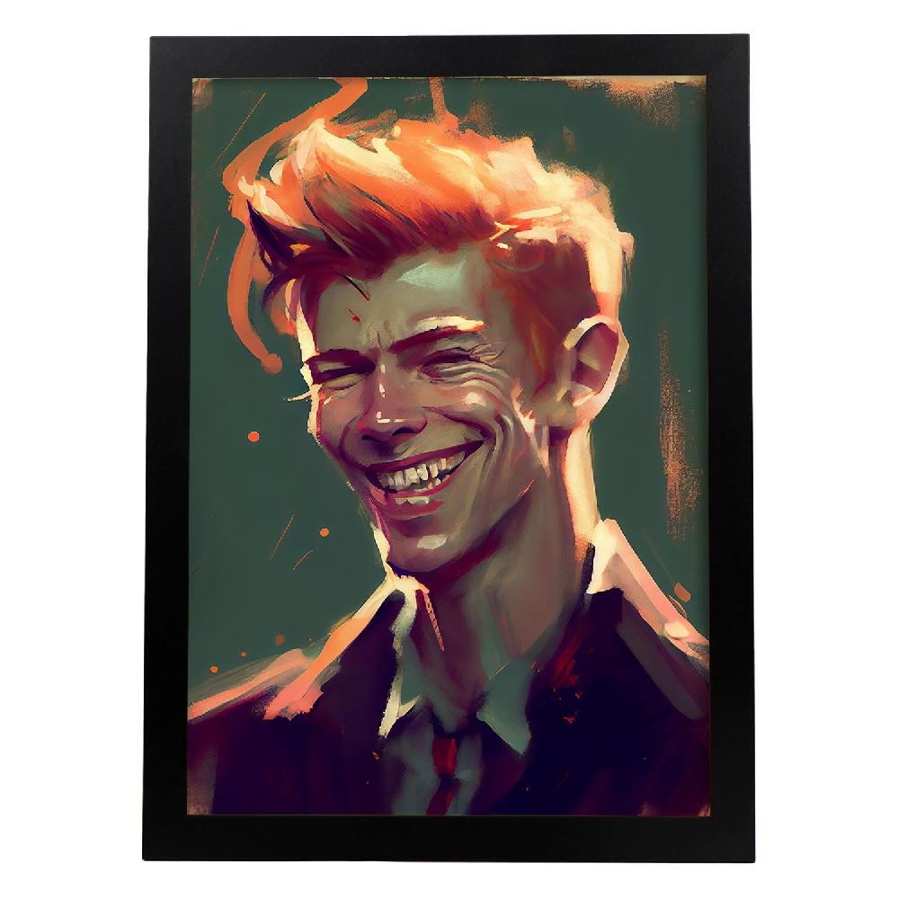 nacnic Lámina Nacnic de David Bowie en estilo Pixar