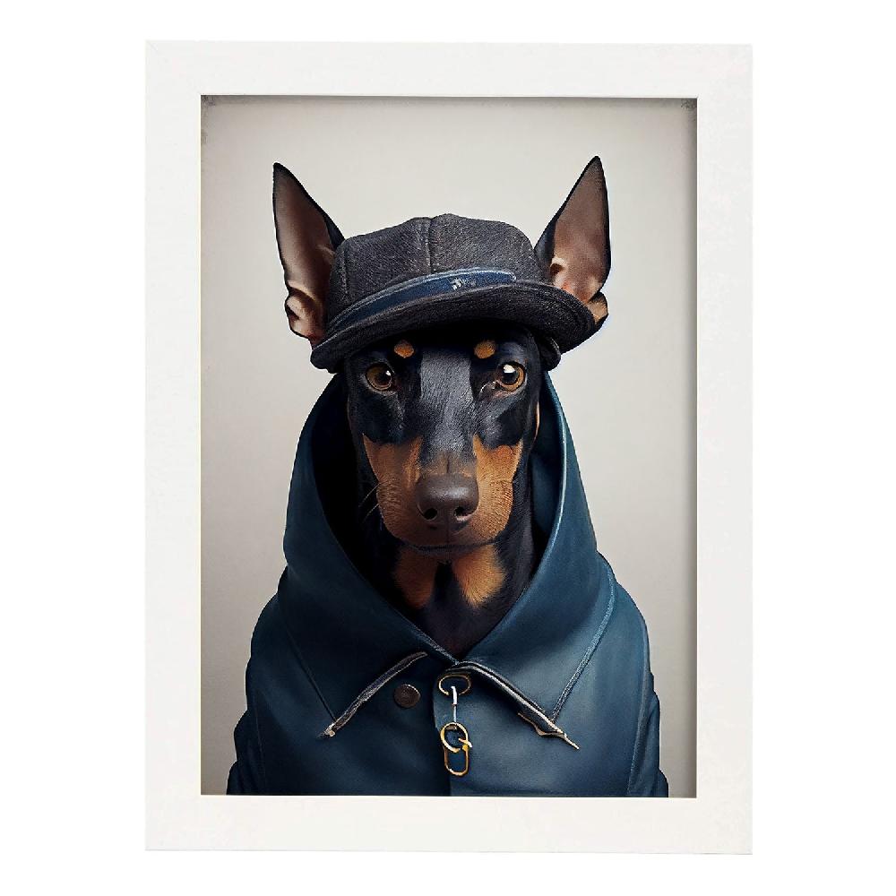 Nacnic Lamina Nacnic De Doberman Pinscher Disfrazado De Humano