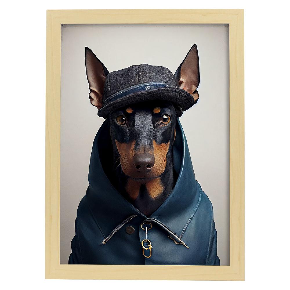 Nacnic Lamina Nacnic De Doberman Pinscher Disfrazado De Humano