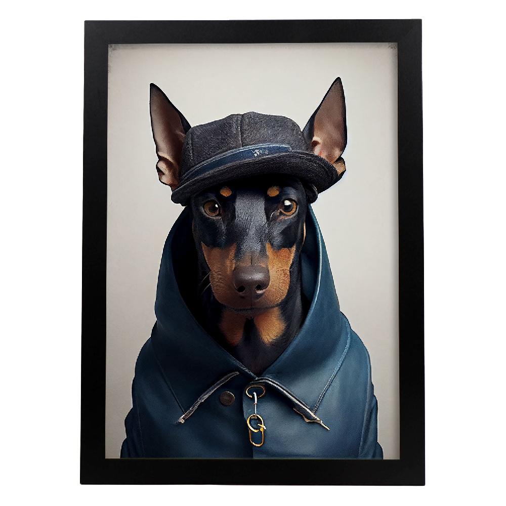 nacnic Lamina Nacnic de Doberman Pinscher disfrazado de humano