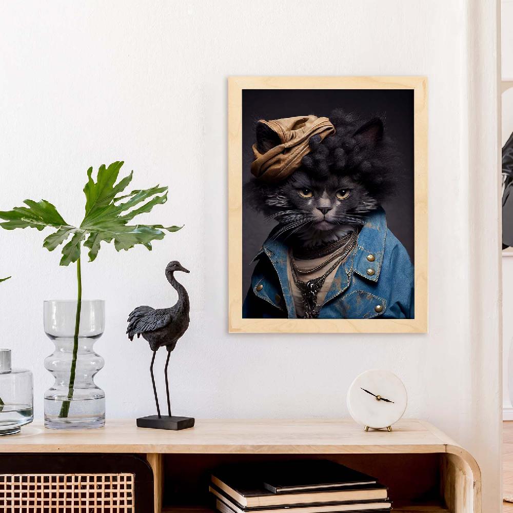 Nacnic Lámina Nacnic De Gato Laperm Vestido En Ropa Humana