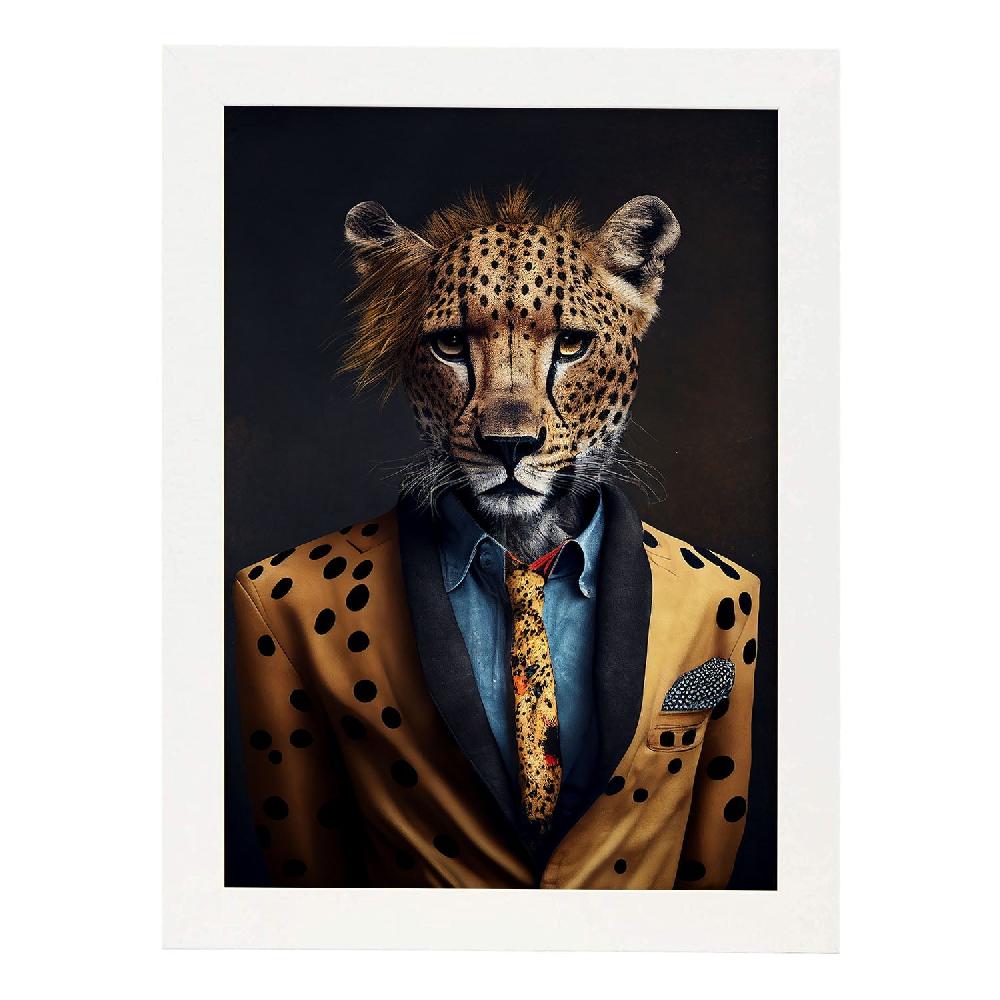 Nacnic Lámina Nacnic De Guepardo Vestido En Ropa Humana