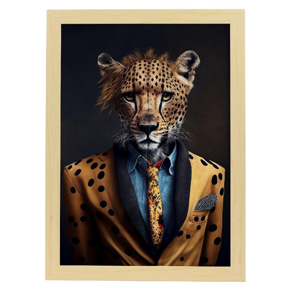 Nacnic Lámina Nacnic De Guepardo Vestido En Ropa Humana