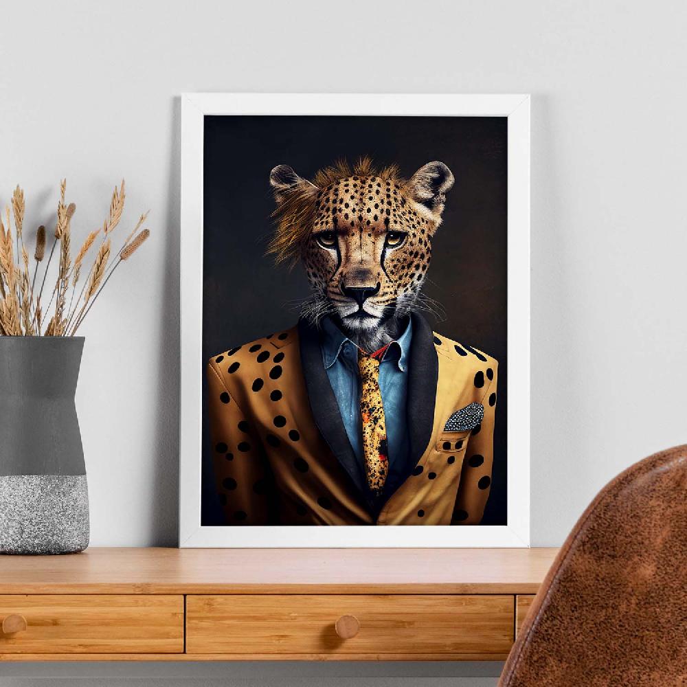 Nacnic Lámina Nacnic De Guepardo Vestido En Ropa Humana