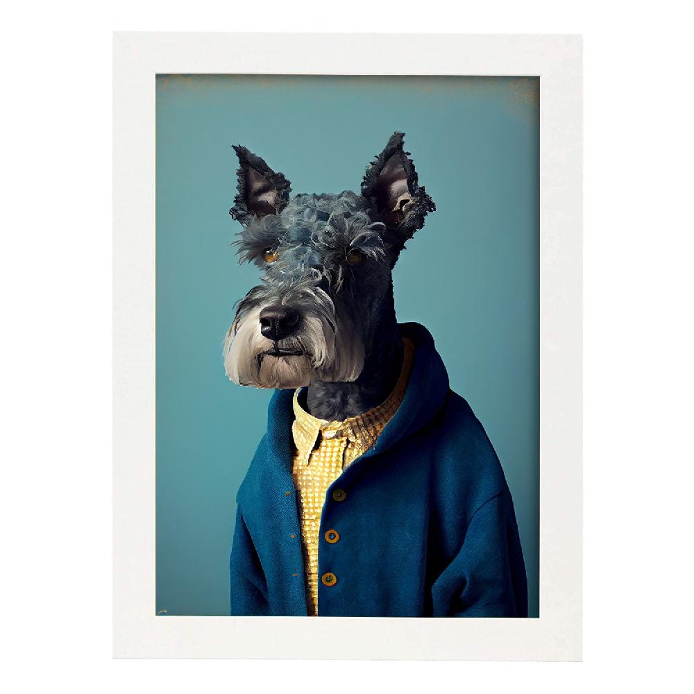 Nacnic Lámina Nacnic De Kerry Blue Terrier Vestido De Humano